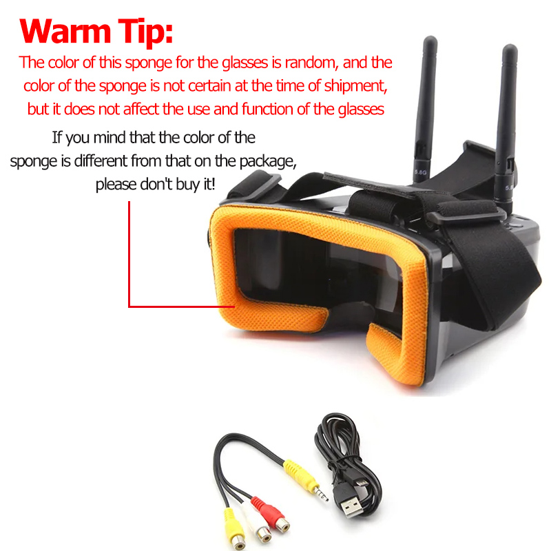 VR009 FPV Video Goggles 3Inch  - Fpv Drone Antenna ulasan dan harga